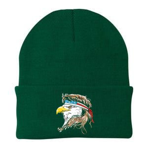 Merica Eagle Mullet 4th Of July Knit Cap Winter Beanie