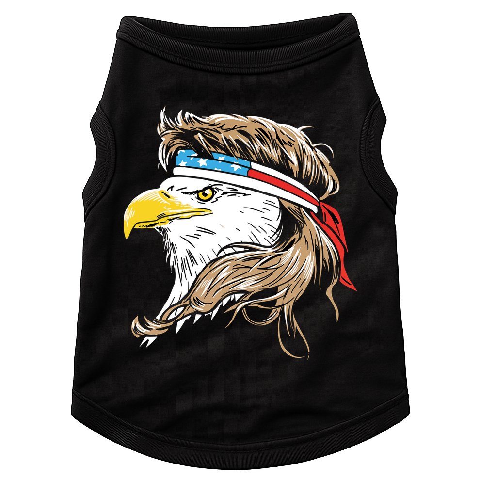 Merica Eagle Mullet 4th Of July Doggie Tank