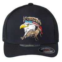 Merica Eagle Mullet 4th Of July Flexfit Unipanel Trucker Cap