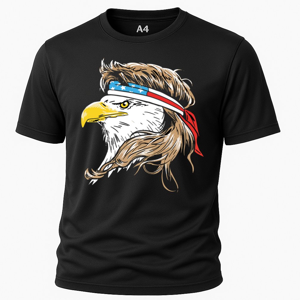 Merica Eagle Mullet 4th Of July Performance Shirt