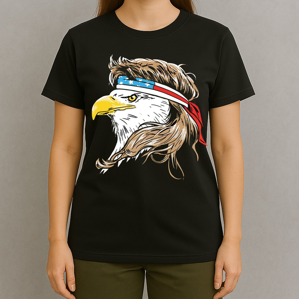 Merica Eagle Mullet 4th Of July T-Shirt