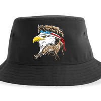 Merica Eagle Mullet 4th Of July Sustainable Bucket Hat