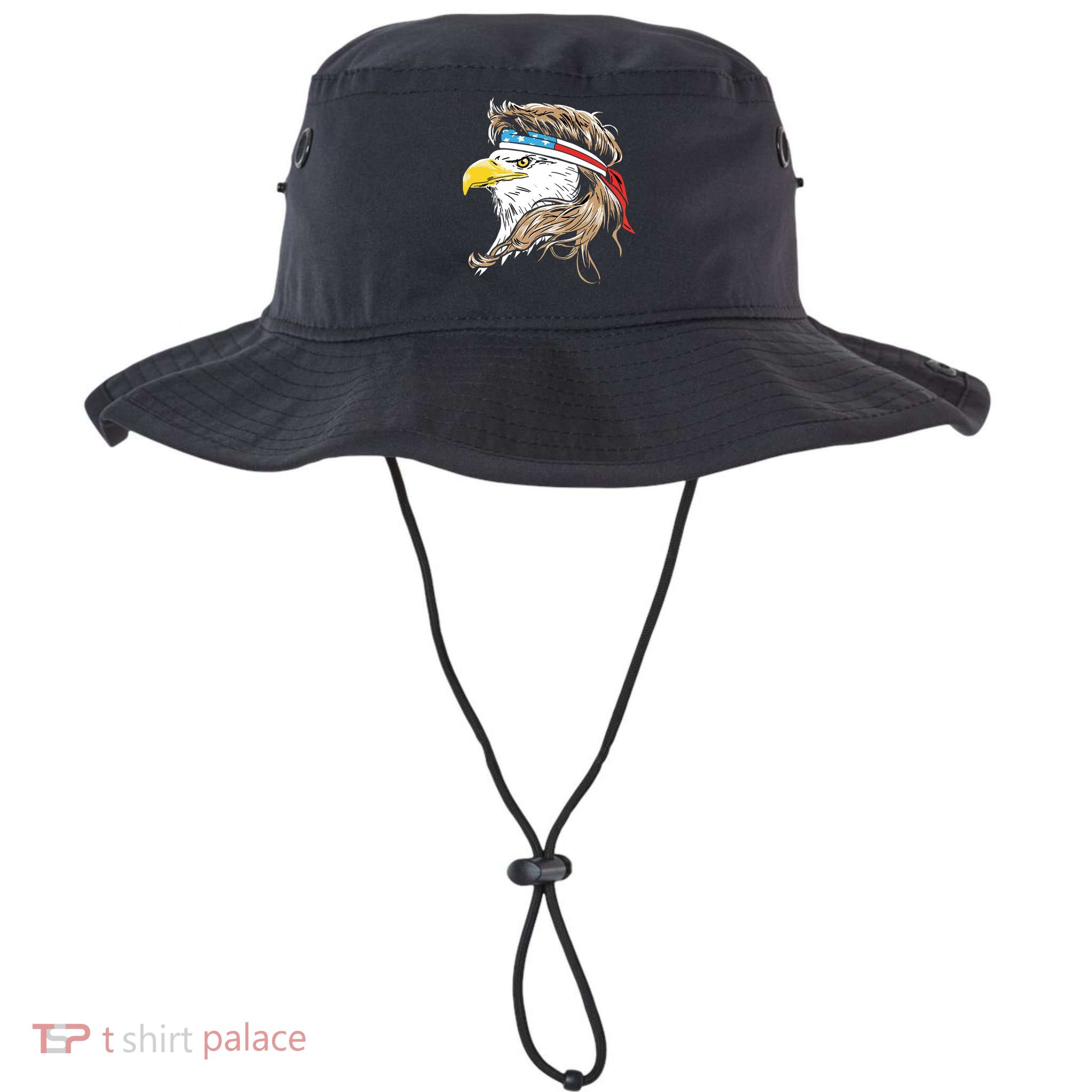 Merica Eagle Mullet 4th Of July Bucket Hat