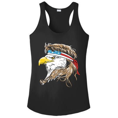 Merica Eagle Mullet 4th Of July Ladies PosiCharge Competitor Racerback Tank