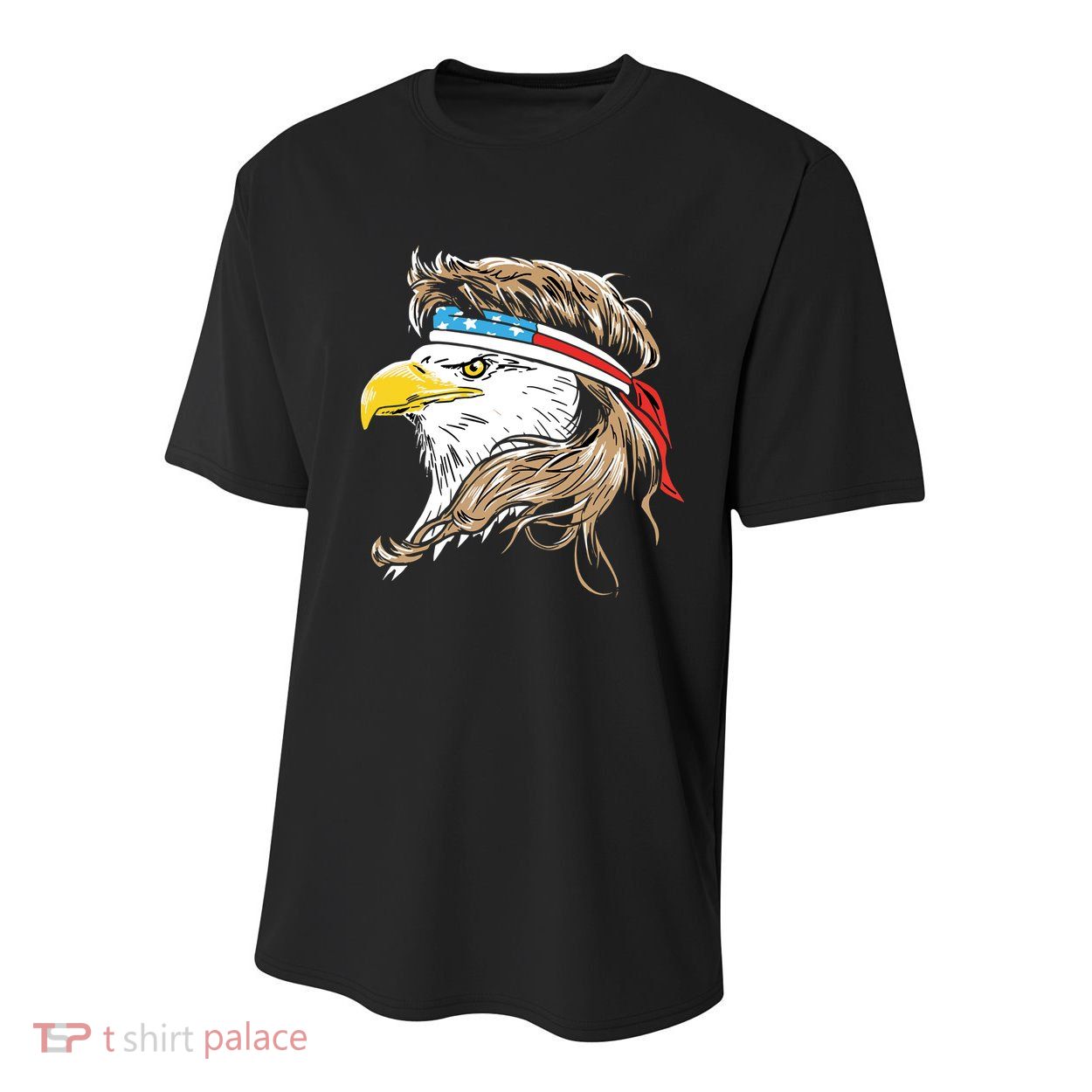 Merica Eagle Mullet 4th Of July Youth Performance Sprint T-Shirt