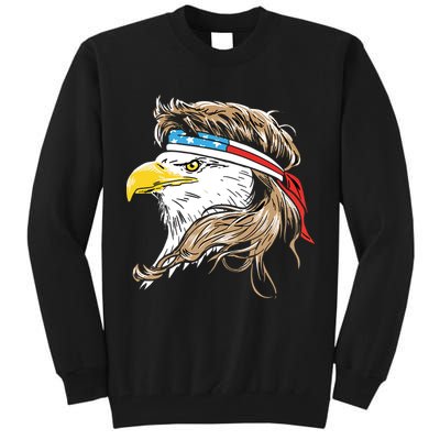 Merica Eagle Mullet 4th Of July Tall Sweatshirt
