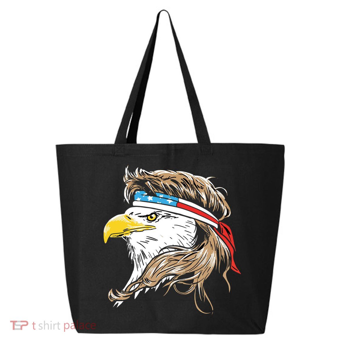 Merica Eagle Mullet 4th Of July 25L Jumbo Tote