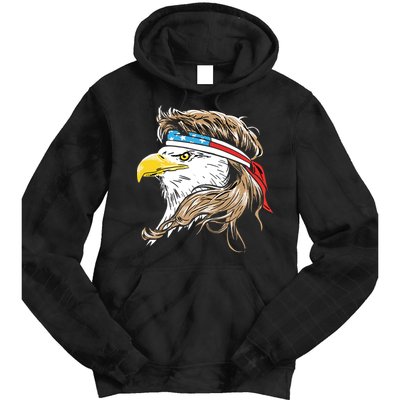 Merica Eagle Mullet 4th Of July Tie Dye Hoodie