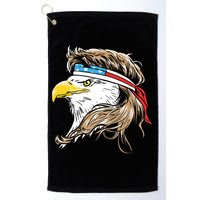 Merica Eagle Mullet 4th Of July Golf Towel