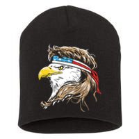 Merica Eagle Mullet 4th Of July Short Acrylic Beanie