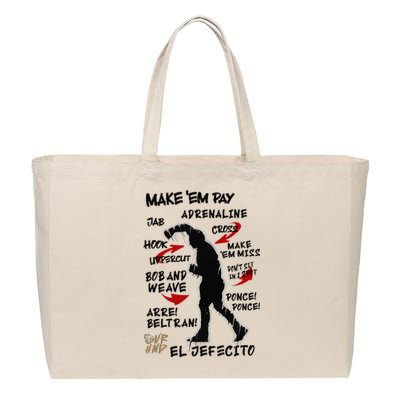 Make Em Miss Ii Cotton Canvas Jumbo Tote