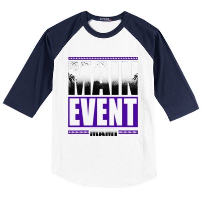 Main Event Mami Baseball Sleeve Shirt