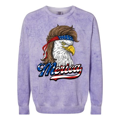 Merica Eagle Colorblast Crewneck Sweatshirt