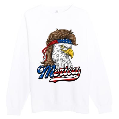 Merica Eagle Premium Crewneck Sweatshirt