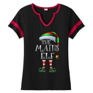 Maths Elf Matching Family Mathmatics Christmas Elf Ladies Halftime Notch Neck Tee