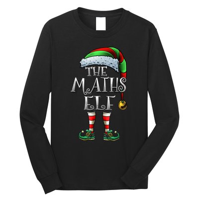 Maths Elf Matching Family Mathmatics Christmas Elf Long Sleeve Shirt