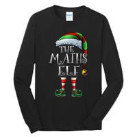 Maths Elf Matching Family Mathmatics Christmas Elf Tall Long Sleeve T-Shirt