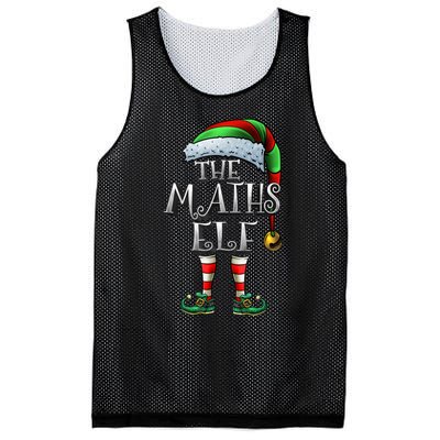 Maths Elf Matching Family Mathmatics Christmas Elf Mesh Reversible Basketball Jersey Tank