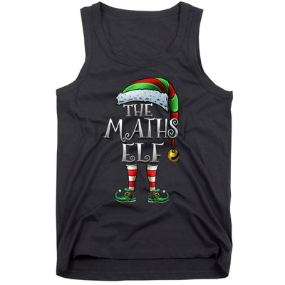 Maths Elf Matching Family Mathmatics Christmas Elf Tank Top