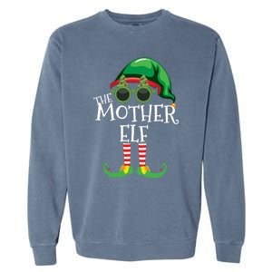 Mother Elf Matching Christmas Group Party Pjs Family Outfits Great Gift Garment-Dyed Sweatshirt