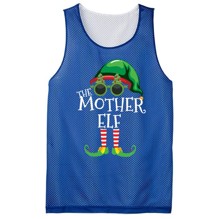 Mother Elf Matching Christmas Group Party Pjs Family Outfits Great Gift Mesh Reversible Basketball Jersey Tank