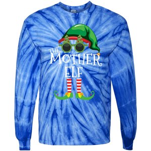 Mother Elf Matching Christmas Group Party Pjs Family Outfits Great Gift Tie-Dye Long Sleeve Shirt