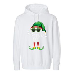 Mother Elf Matching Christmas Group Party Pjs Family Outfits Great Gift Garment-Dyed Fleece Hoodie