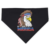 Merica Eagle Mullet 4th Of July American Flag Usa USA-Made Doggie Bandana