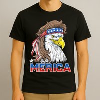 Merica Eagle Mullet 4th Of July American Flag Usa T-Shirt