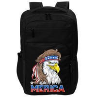 Merica Eagle Mullet 4th Of July American Flag Usa Impact Tech Backpack