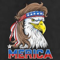 Merica Eagle Mullet 4th Of July American Flag Usa Adult Drive Performance Visor