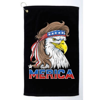 Merica Eagle Mullet 4th Of July American Flag Usa Golf Towel