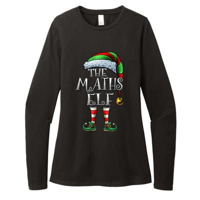 Maths Elf Matching Family Mathmatics Christmas Elf Womens CVC Long Sleeve Shirt