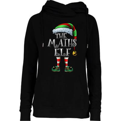 Maths Elf Matching Family Mathmatics Christmas Elf Womens Funnel Neck Pullover Hood