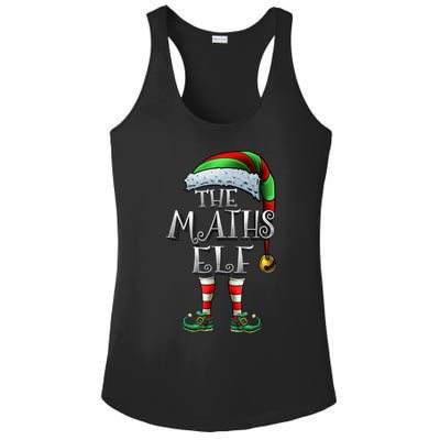 Maths Elf Matching Family Mathmatics Christmas Elf Ladies PosiCharge Competitor Racerback Tank