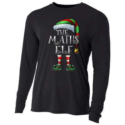 Maths Elf Matching Family Mathmatics Christmas Elf Cooling Performance Long Sleeve Crew