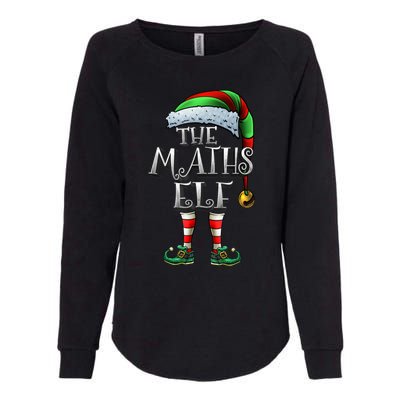 Maths Elf Matching Family Mathmatics Christmas Elf Womens California Wash Sweatshirt