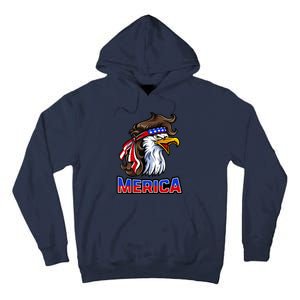 Merica Eagle Mullet 4th Of July American Flag Tall Hoodie