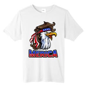 Merica Eagle Mullet 4th Of July American Flag Tall Fusion ChromaSoft Performance T-Shirt