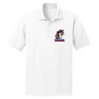 Merica Eagle Mullet 4th Of July American Flag PosiCharge RacerMesh Polo