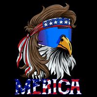 Merica Eagle Mullet Shirt American Flag USA Men 4th Of July Backpack