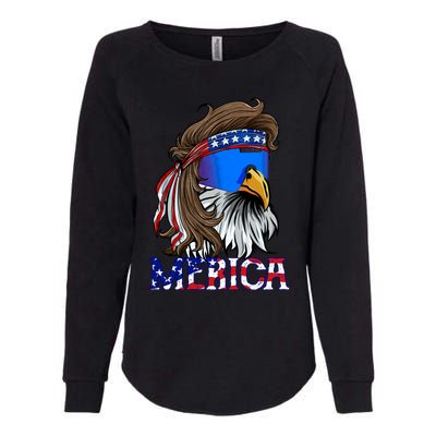 Merica Eagle Mullet Shirt American Flag USA Men 4th Of July Womens California Wash Sweatshirt