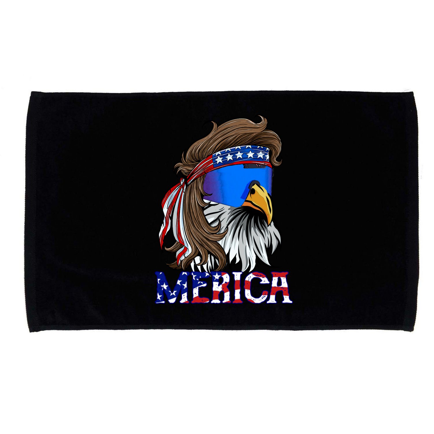 Merica Eagle Mullet Shirt American Flag USA Men 4th Of July Microfiber Hand Towel