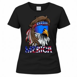 Merica Eagle Mullet Shirt American Flag USA Men 4th Of July Women's T-Shirt