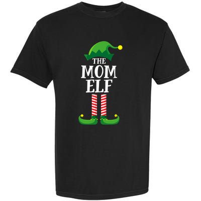 Mom Elf Matching Family Group Christmas Party Garment-Dyed Heavyweight T-Shirt