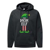 Mom Elf Matching Family Group Christmas Party Performance Fleece Hoodie