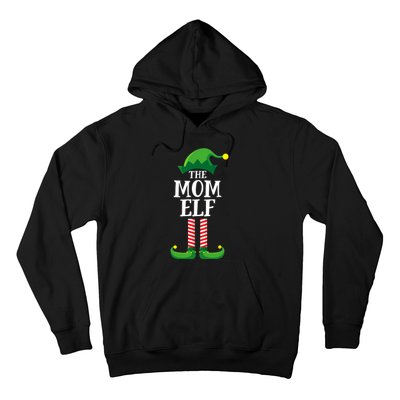 Mom Elf Matching Family Group Christmas Party Hoodie