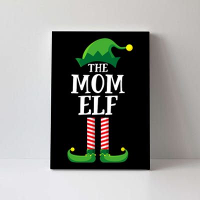 Mom Elf Matching Family Group Christmas Party Canvas