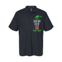 Mom Elf Matching Family Group Christmas Party Softstyle Adult Sport Polo