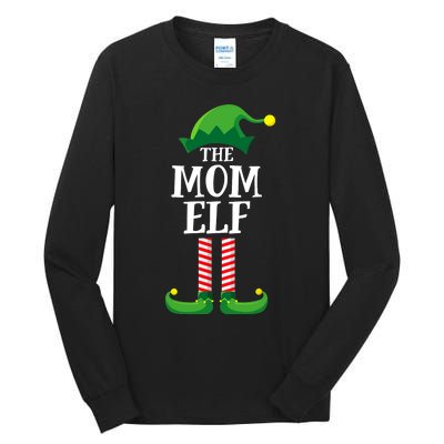 Mom Elf Matching Family Group Christmas Party Tall Long Sleeve T-Shirt